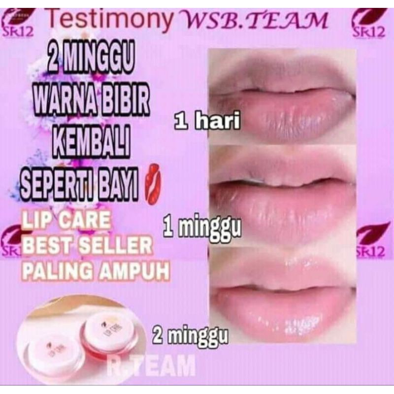 LIP CARE NATURAL SR12 / LIP BALM / VITAMIN BIBIR PINK / PEMERAH BIBIR PRIA / PELEMBAB ALAMI BIBIR HITAM / bpom / saudagarsr12