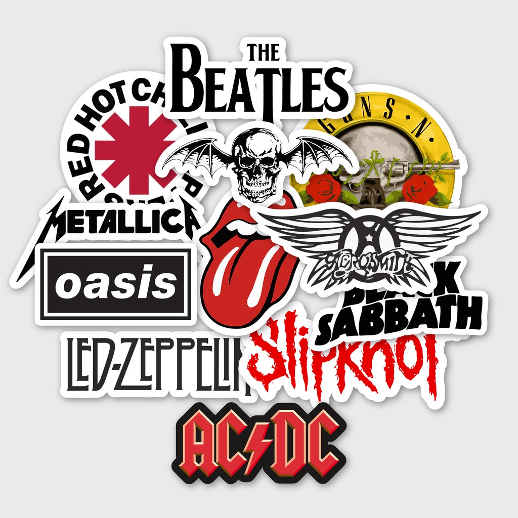 

STICKER/STIKER CUTTING PACK AESTHETIC BAND LOGO v1 - FOR TUMBLR/HELM/LAPTOP/CASE/HP