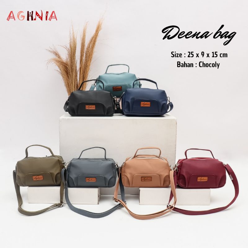 READY DEENA BAG CHOCOLY BY AGHNIA TAS SELEMPANG TENTENG WANITA