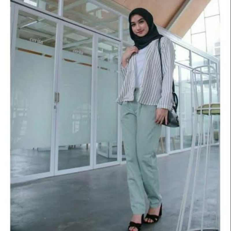 PROMO! Bisa COD READY BAGGY PANTS AMERICAN DRILL IMPOR MOSS LIGHT GREY DARK GREY KHAKI IVORY - baggi