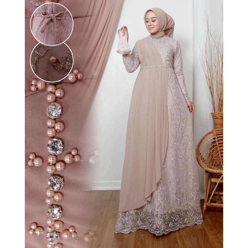 By GoldenStore - GAMIS MAUDY GAMIS MODERN GAMIS PESTA DRESS MEWAH GAMIS LEBARAN GAMIS KONDANGAN BAJU SERAGAM BAJU WISUDA GAMIS TULLE GAMIS MEWAH OUT FIT WANITA FASHION MUSLIM