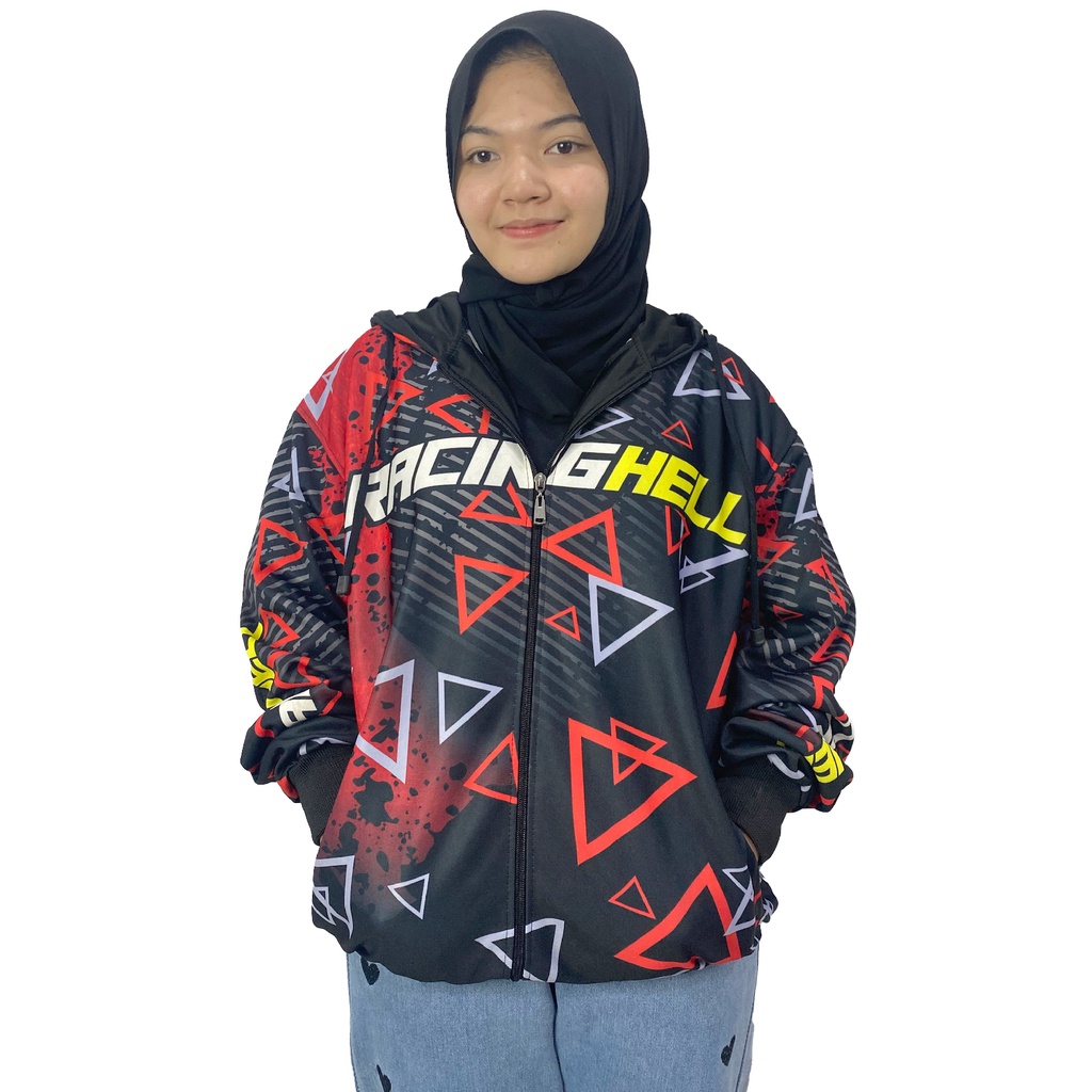 Jaket Racing Hell Balap Motor Pria Wanita II Jaket sunmori Racing Hell Size Jumbo
