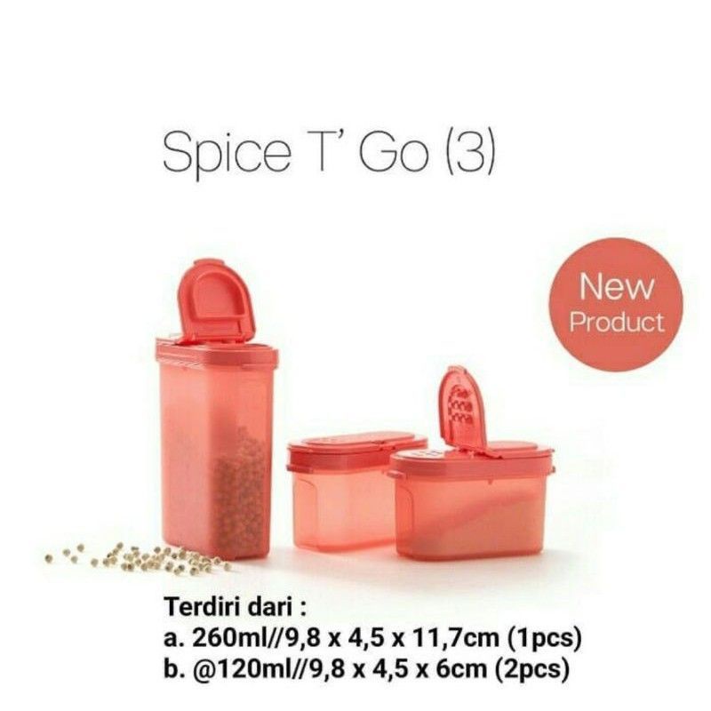 Tupperware spice to go /Tupperware tempat bumbu set