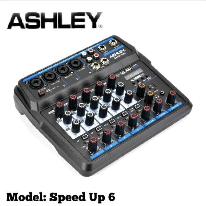 AUDIO MIXER ASHLEY SPEED UP6 (6 CHANNEL)USB,BLUETOOTH