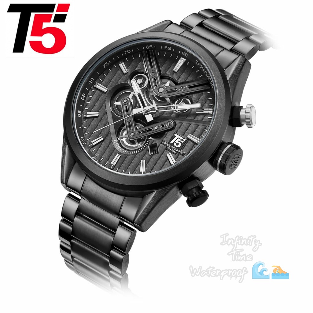 Jam Tangan Cowok T5 H3628G H3628 3628  Chrono dan Tanggal Aktif Kualitas Original Waterproof