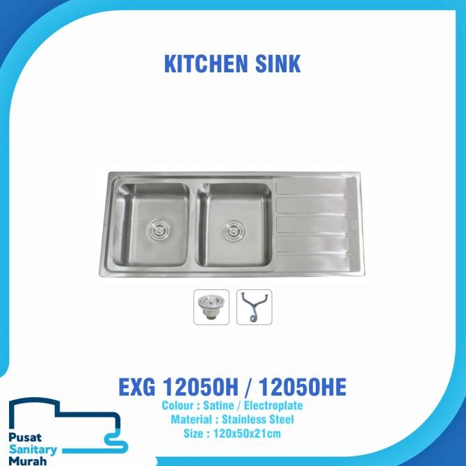 EIXO KITCHEN SINK / BAK CUCI PIRING STAINLESS STEEL EXG 12050H/12050HE