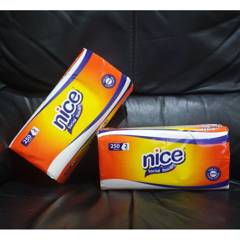 TERMURAH! Tissue Nice Facial Soft Pack 250 Sheet 2 Ply / Tisu Lembut Untuk Wajah