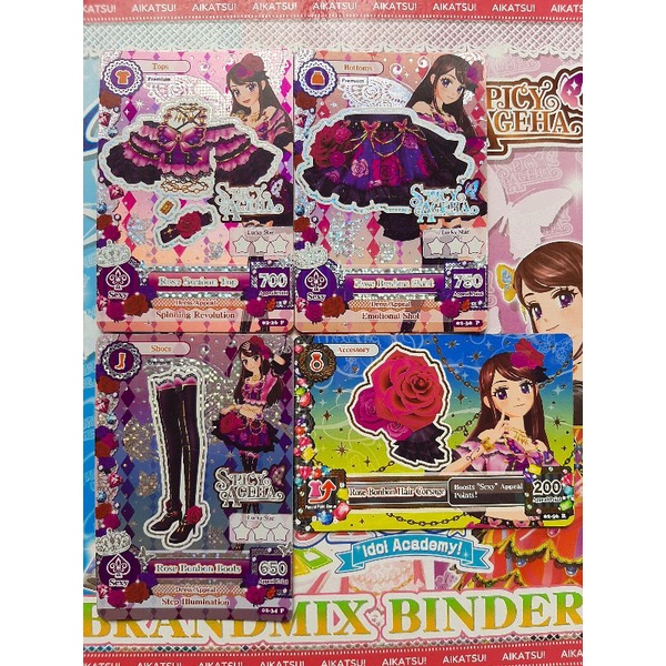 KARTU AIKATSU PREMIUM 1 SET ROSE BONBON
