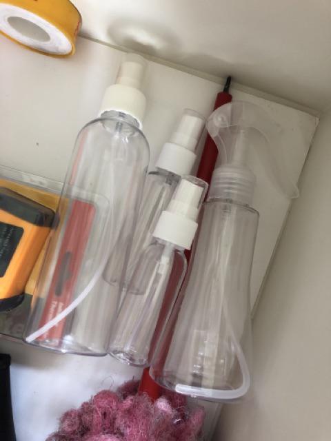 Botol Spray Transparan Multifungsi Bahan Plastik Untuk Membersihkan / Menyiram Tanaman