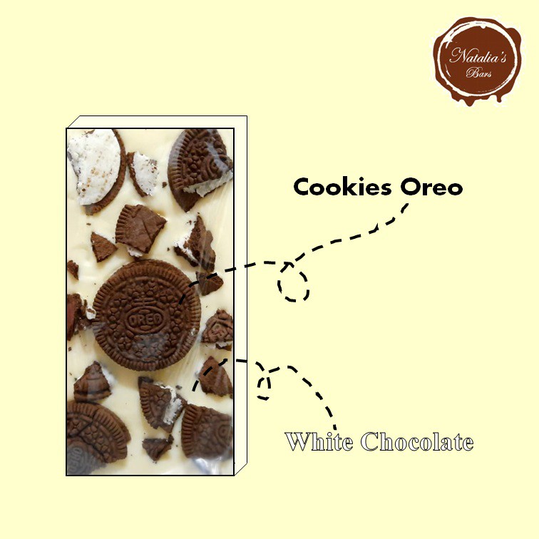 

White Chocolate with Oreo | Cokelat Putih dengan Oreo