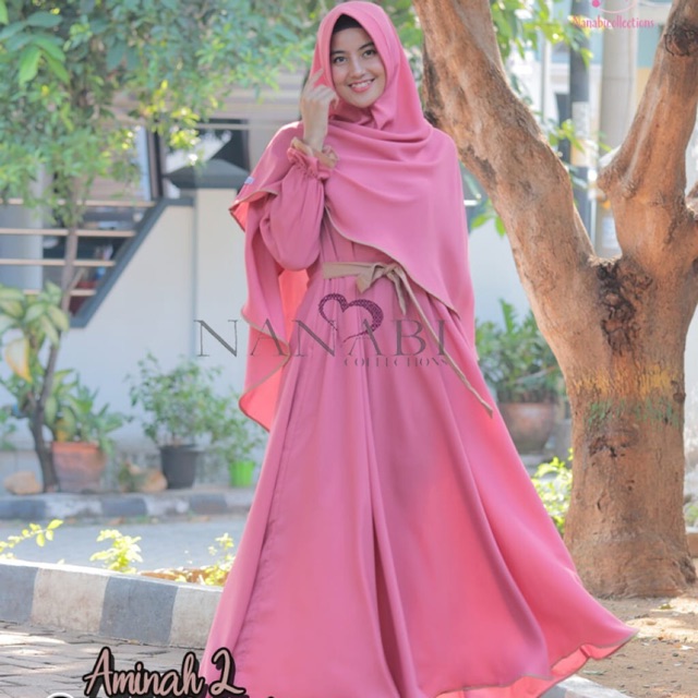 Set Aminah 2 Dusty Pink Nude original by Nanabi collection