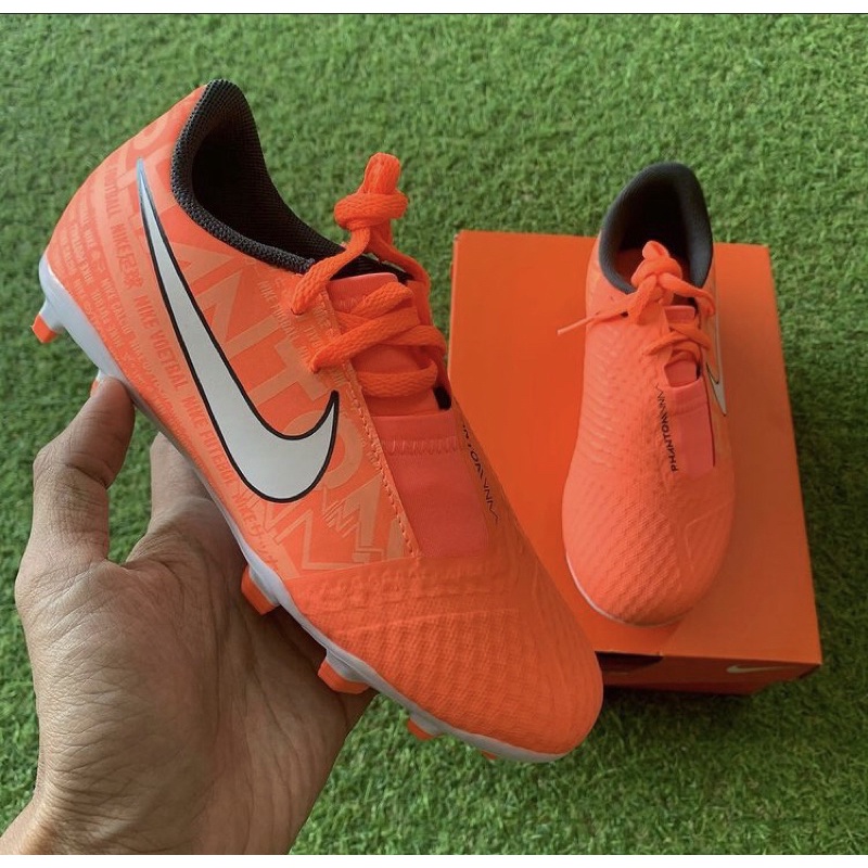 sepatu bola anak original nike phantom venom academy fg jr   bright mango  
