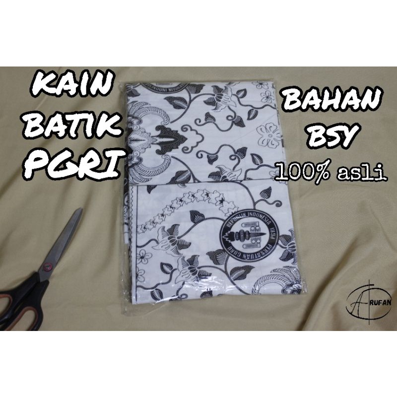 KAIN BATIK PGRI BAHAN BSY UNTUK SATU STEL BAJU
