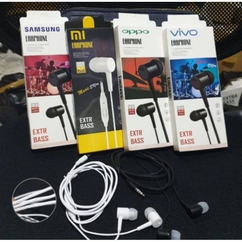 HEADSET EXTRA BASS+EARPHONE Vivo/Oppo/redmi/Realme/Samsung original