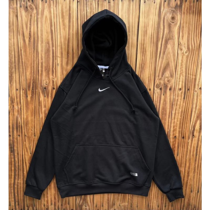 Sweater Hoodie Nike Small Swoosh Hitam