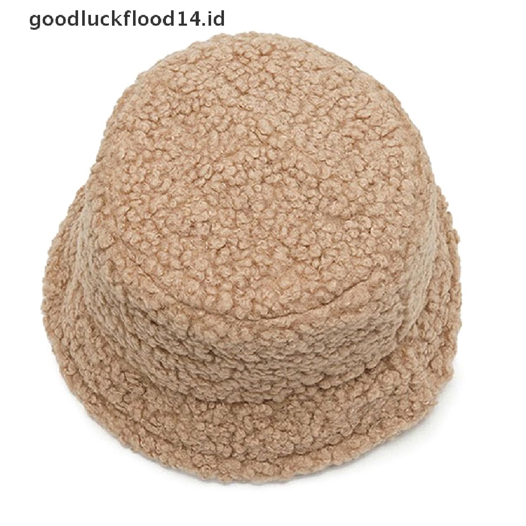 [OOID] Faux Fur Bucket Hat Winter Warm Teddy Velvet Hats for Women Lady ID