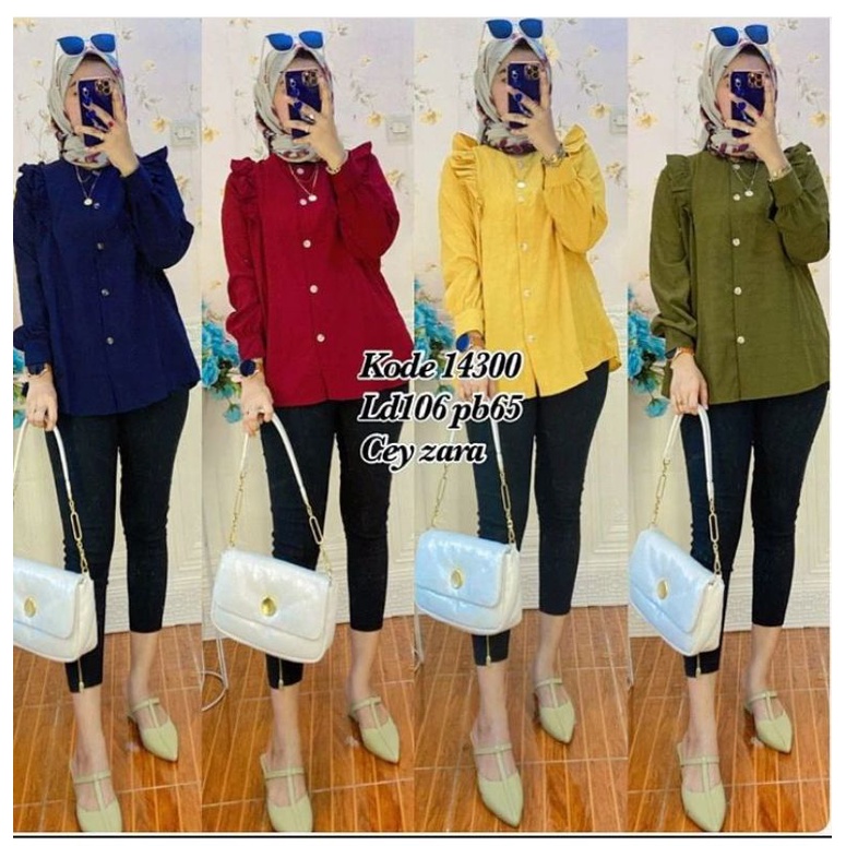 atasan bahan cey Zara ld 106 busui