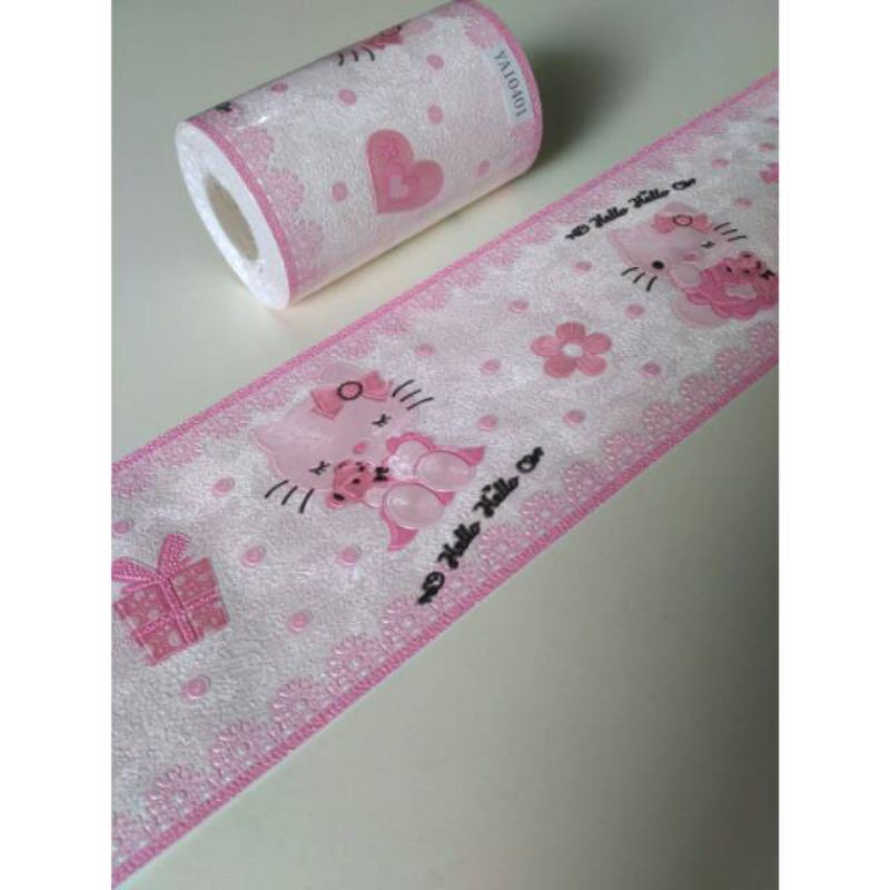 

LIS PREMIUM MOTIF HELLO KITTY UK 5MX10CM BAHAN PVC ANTI AIR FULL LEM