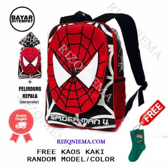 TAS ANAK SPIDERMAN TAS ANAK RANGSEL SEKOLAH SD TAS ANAK KARAKTER SPIDERMAN