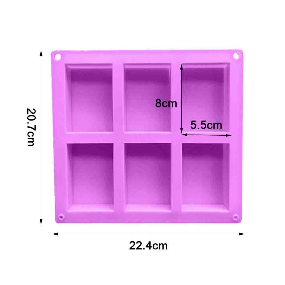 CHOOKYY Silicone Soap Mold Making Supplies DIY Craft Perlengkapan Sabun Rongga4/6