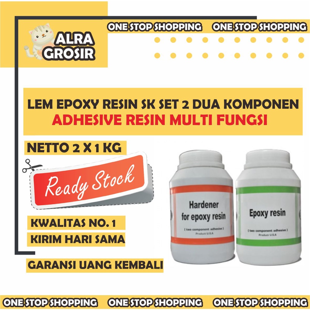 

LEM EPOXY RESIN SK SET 2 DUA KOMPONEN ADHESIVE RESIN MULTI FUNGS TMS