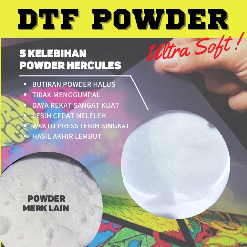 

Tpu Hot Melt Adhesive Powder Sablon Dtf / Bubuk Transfer Pet Film Nano Soft 1 Kg