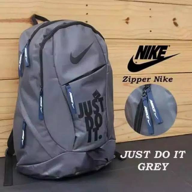 Tas ransel just do it Ransel Pria Ransel Kasual Perjalanan Sekolah Laptop Pria Multifungsi Tahan Air Tas Oxford Ransel Olahraga Luar Ruangan Hitam