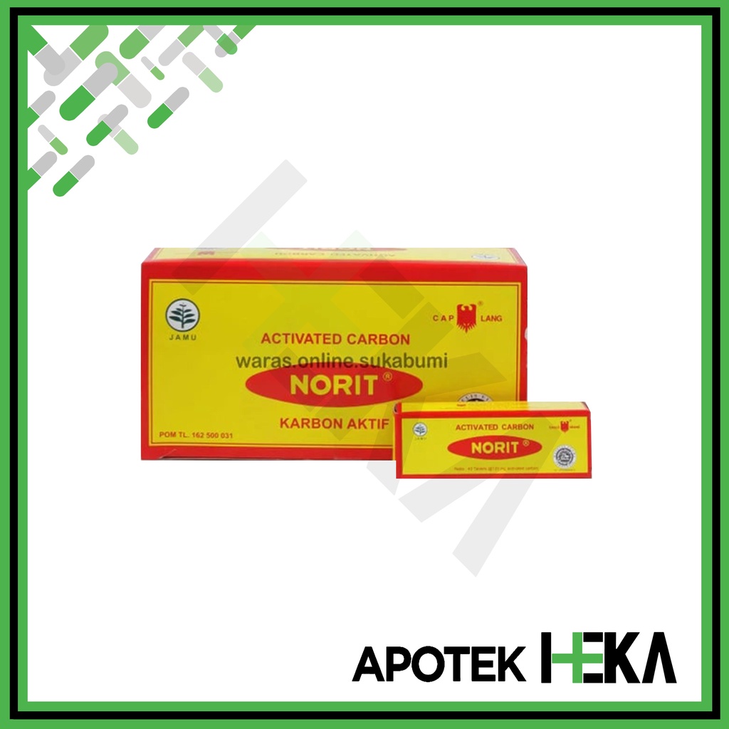 Norit Cap Elang Obat Keracunan Makanan isi 40 Tablet Box 12x40 (SEMARANG)