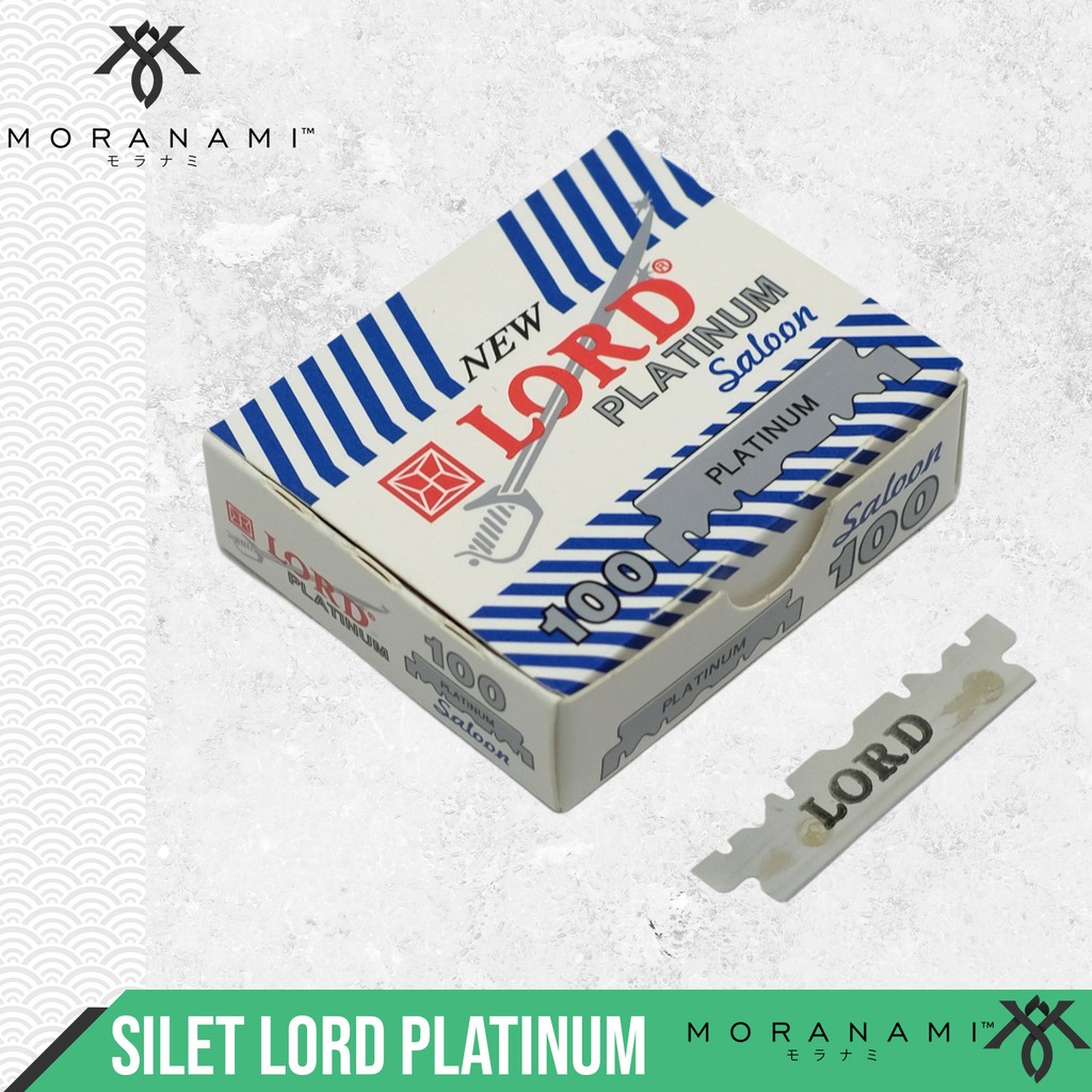 Silet Lord Platinum Silet Cukur Jenggot Cukur Rambut Pisau Silet Patahan