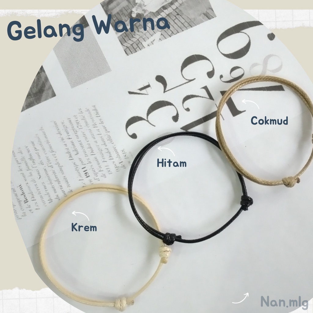 Gelang Polos Tali Korea