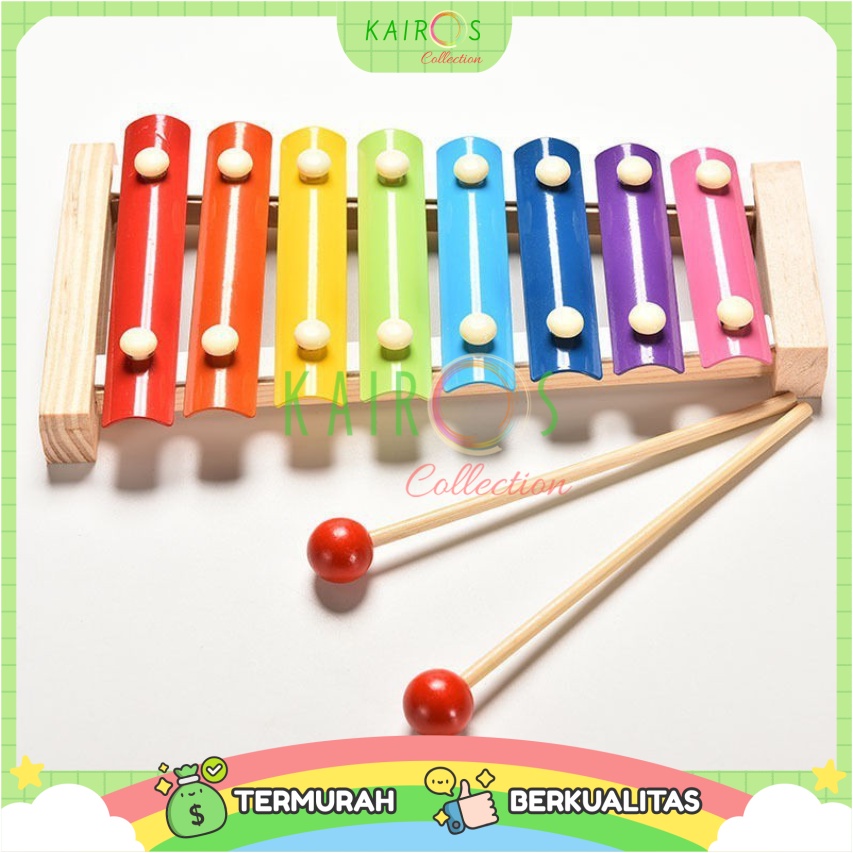 Xylophone Kayu Wooden Alat Musik Kayu Mainan Anak