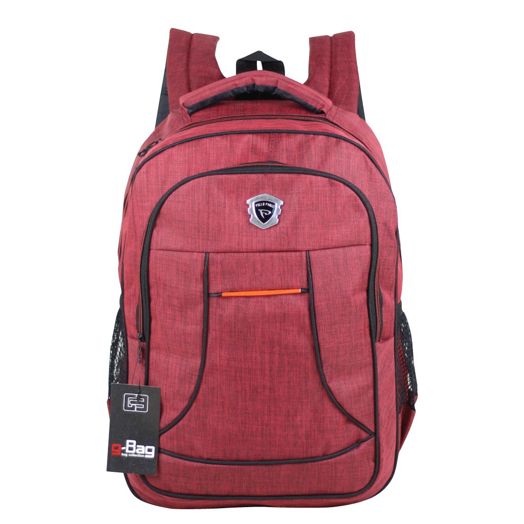 Tas Kuliah Ransel Punggung Tas Sekolah Tas Punggung Denim Scotlet Tas Merah Ransel Cowok