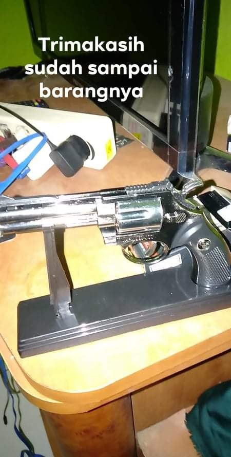 Korek Api Bara Pistol Phyton Revolver