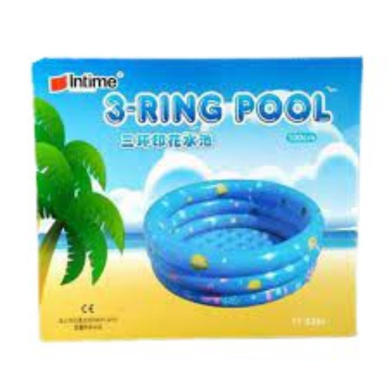 Mainan Anak Kolam Intime 3-Ring Pool Kolam Renang Tiup Anak ukuran 100cm