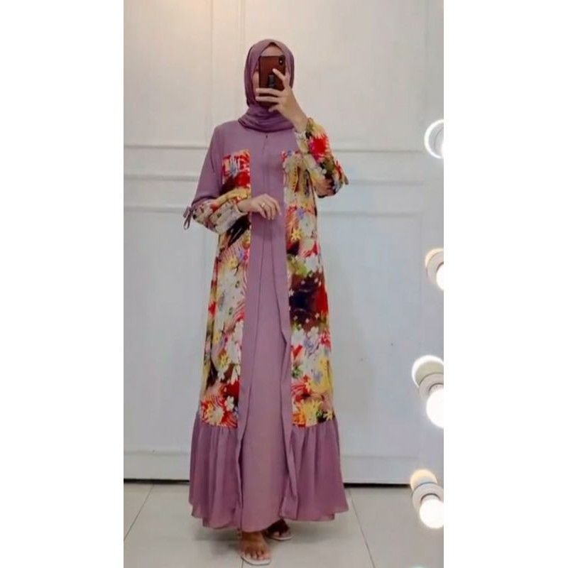 GAMIS ROMPI MOTIF BUNGA
