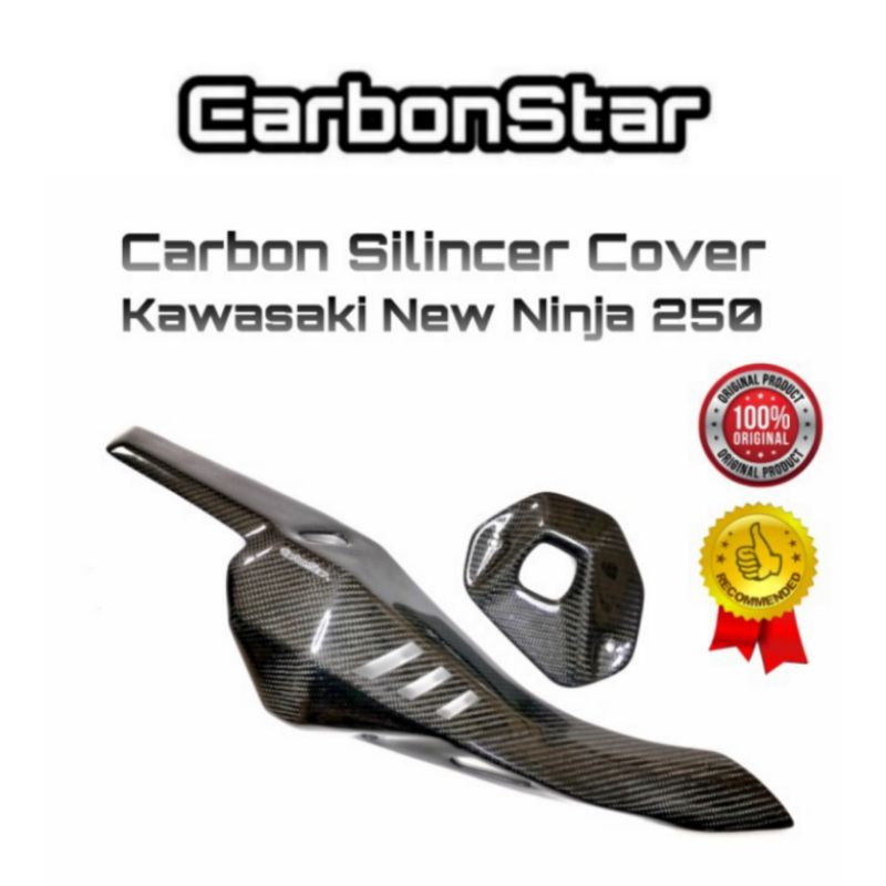 Carbonstar Silincer Cover carbon New Ninja250Fi