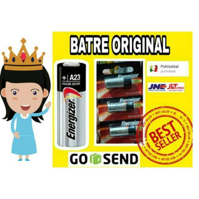 Batre Batere Baterai Battery Energizer 23a A23 12 Voltuntuk Remote Mobil Dan Bel Original 5544