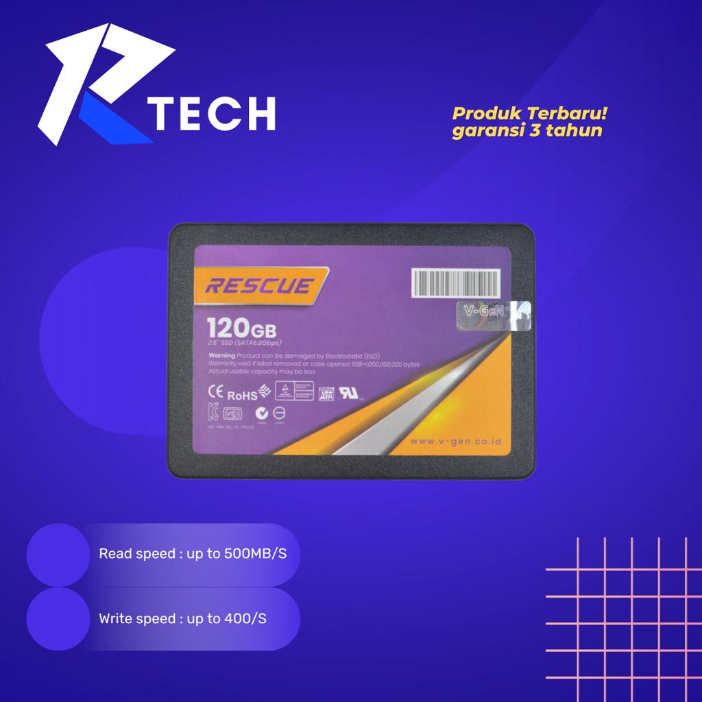 SSD VGeN Rescue 120GB SATA 3 Solid State Drive 2.5" original garansi resmi