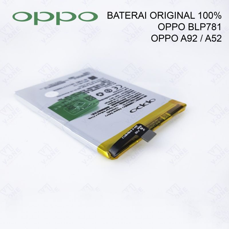 Baterai Batrai Battery Batre Hp Oppo A52/A92 BLP781 Original 100%