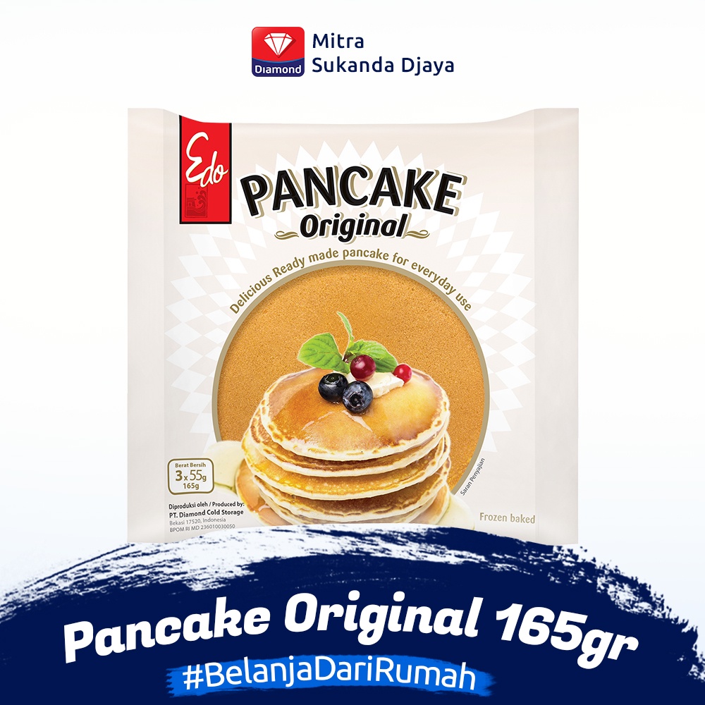 

Pancake original/EDO Pancake Original 165gr (isi 3 pcs)