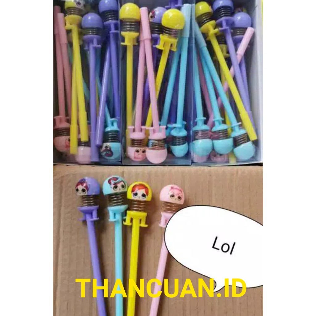 

PULPEN GEL MANTUL LOL DOLL Per Shake Head LOL Spring Doll Emoticon LOL