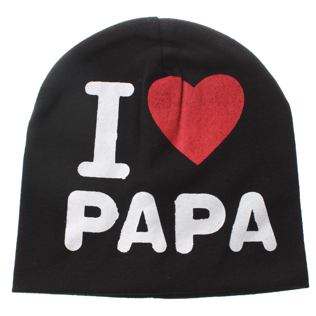 NEW Topi kupluk bayi dan anak i love papa mama