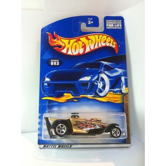 Hot Wheels. 2001 Skin Deep Series - 1. Super Comp Dragster. Gold by MATTEL 2001