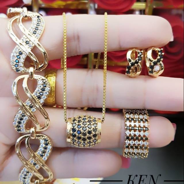 xuping set perhiasan lapis emas 24K 1312