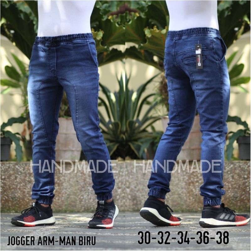 celana jeans panjang joger retro pria wanita import terbaru - tersedia ukuran ukuran jumbo 27 -38 - celana joger jeans distro import