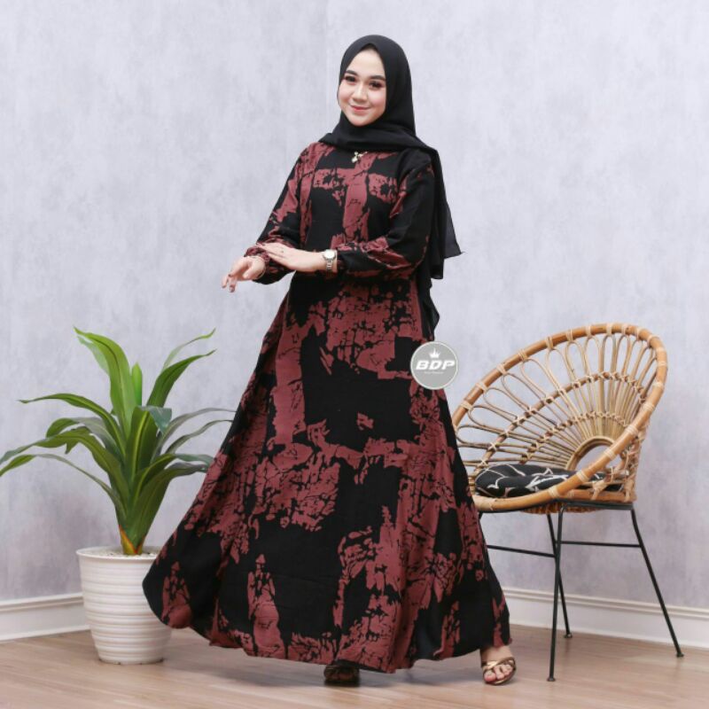 ANNAJA GAMIS SHABILA SHAKILA | gamis busui Motif MARMER