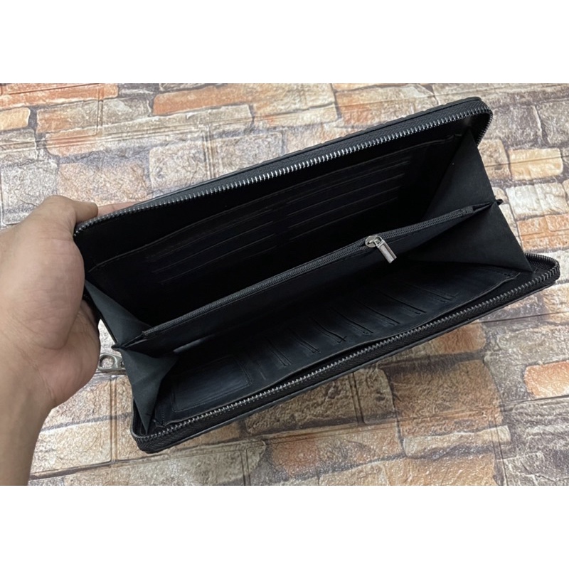 Tas Tangan Kulit Pria Wanita / Dompet Kartu / Tas Bisnis Import