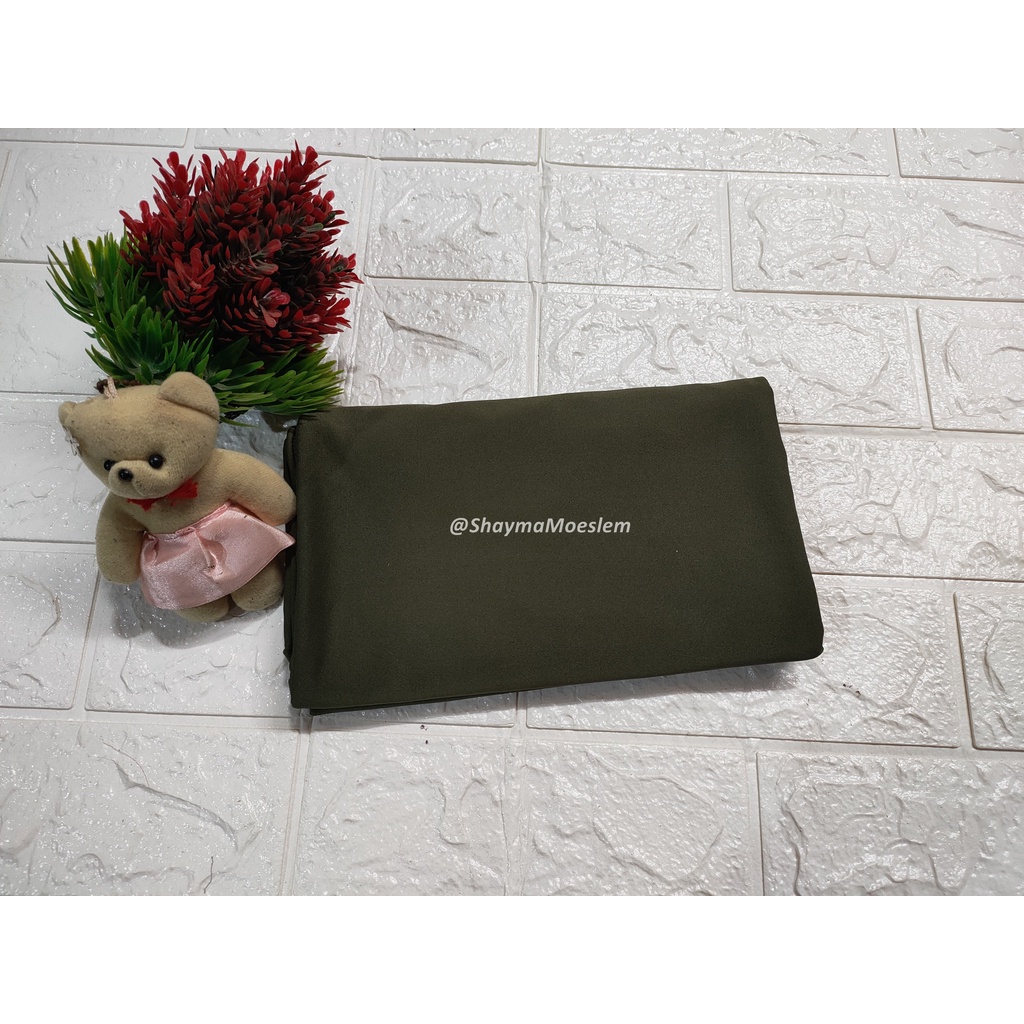 Pashmina Jersey Malay Shawl Panjang 180x75cm / Pasmina Bahan Jersey-PASH JERSEY ARMY