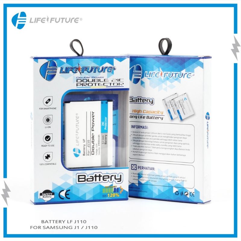 baterai Life Future Samsung Galaxy J1 ACE / Batu batre double power Samsung Galaxy J110
