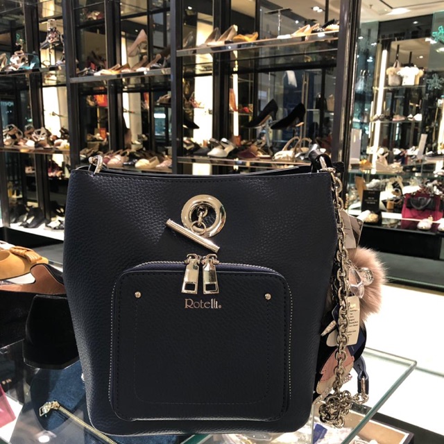 TAS ROTELLI CASUAL SHOULDER BAG NAVY ORIGINAL